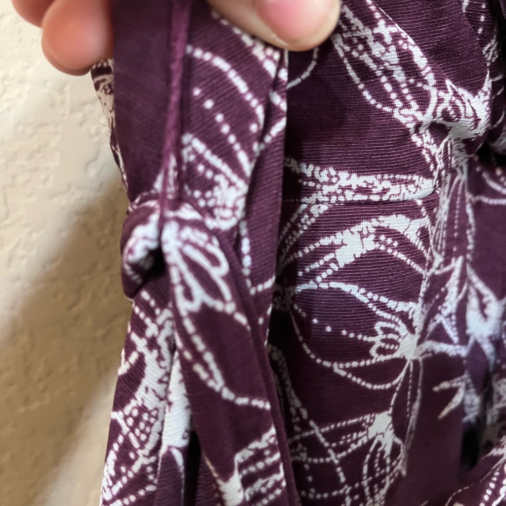41 Hawthorn Kassidy Faux Wrap Dress EUC medium plum - Picture 5 of 8